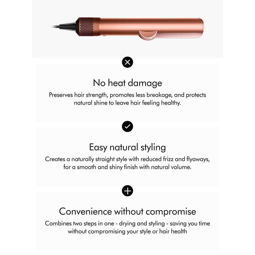 Dyson Airstrait™ Dryer and Straightener Amber silk - Beauty Tribe