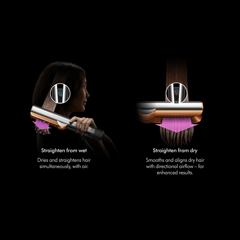 Dyson Airstrait™ Dryer and Straightener Ceramic Pink/Rose Gold - Beauty Tribe