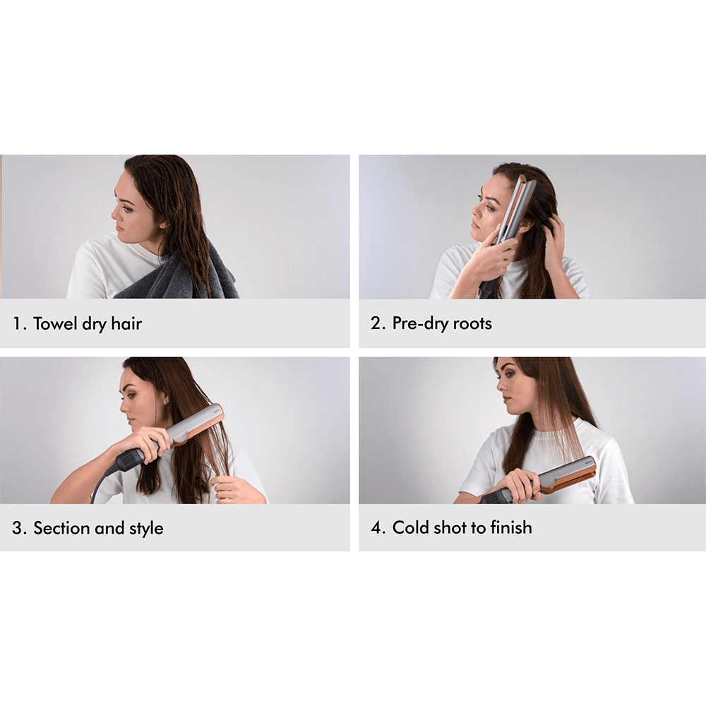 Dyson Airstrait™ Dryer and Straightener Ceramic Pink/Rose Gold - Beauty Tribe