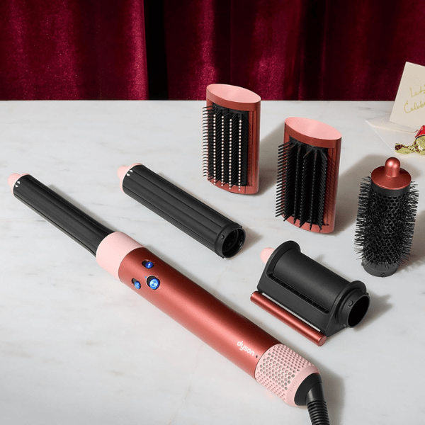 Dyson Airwrap™ multi - styler and dryer Complete Long Volumise (Strawberry Bronze/Blush Pink) - Beauty Tribe