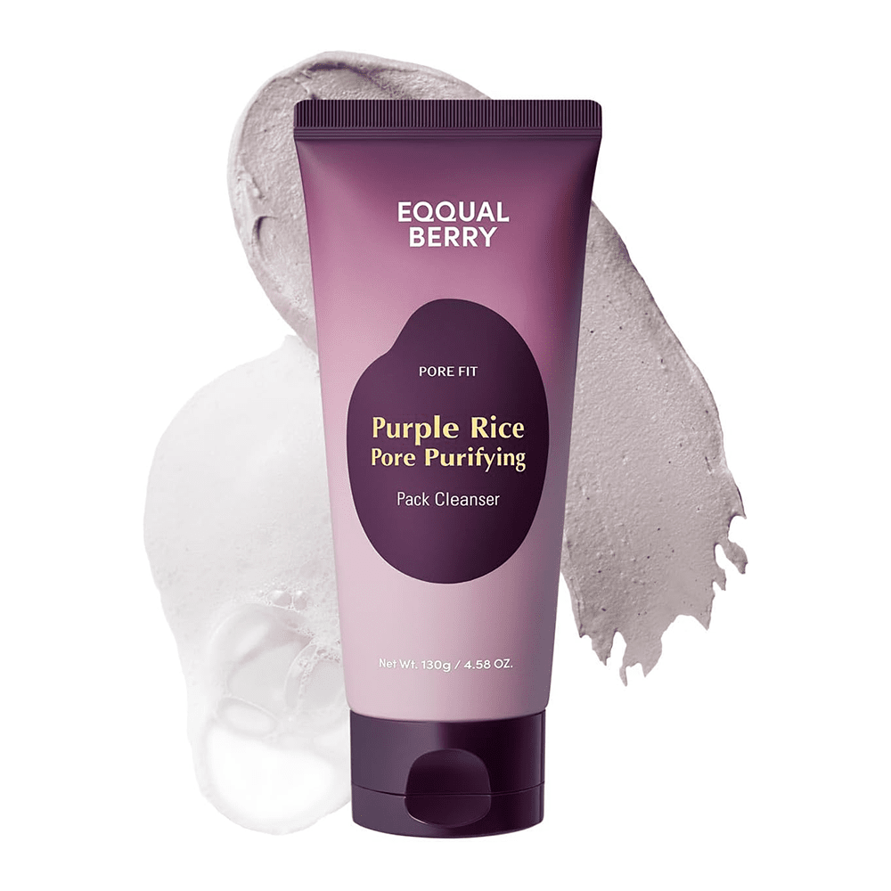 Eqqualberry Purple PDRN Pore Purifying Pack Cleanser 130g - Beauty Tribe