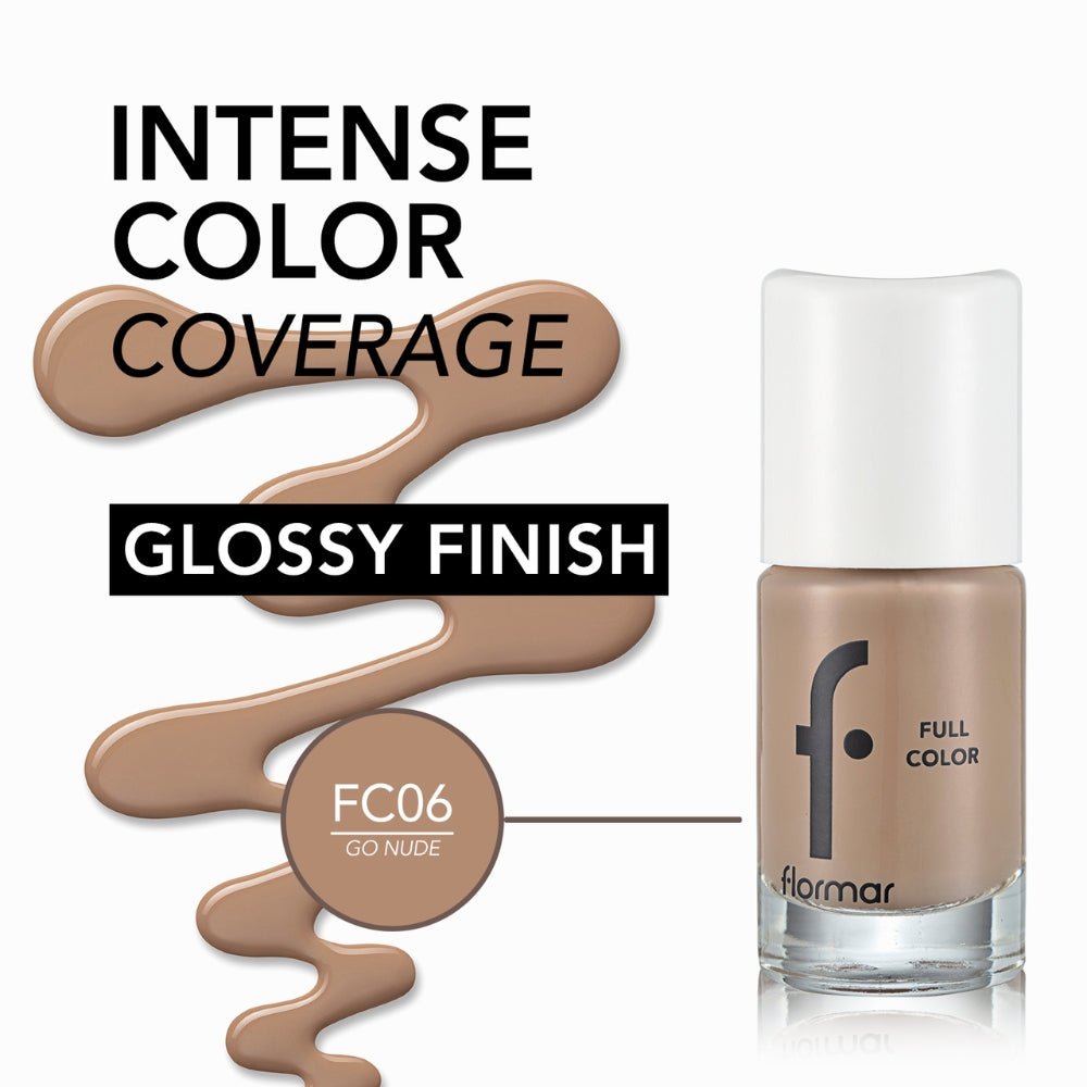 Flormar Full Color Nail Enamel - FC06 Go Nude - Beauty Tribe