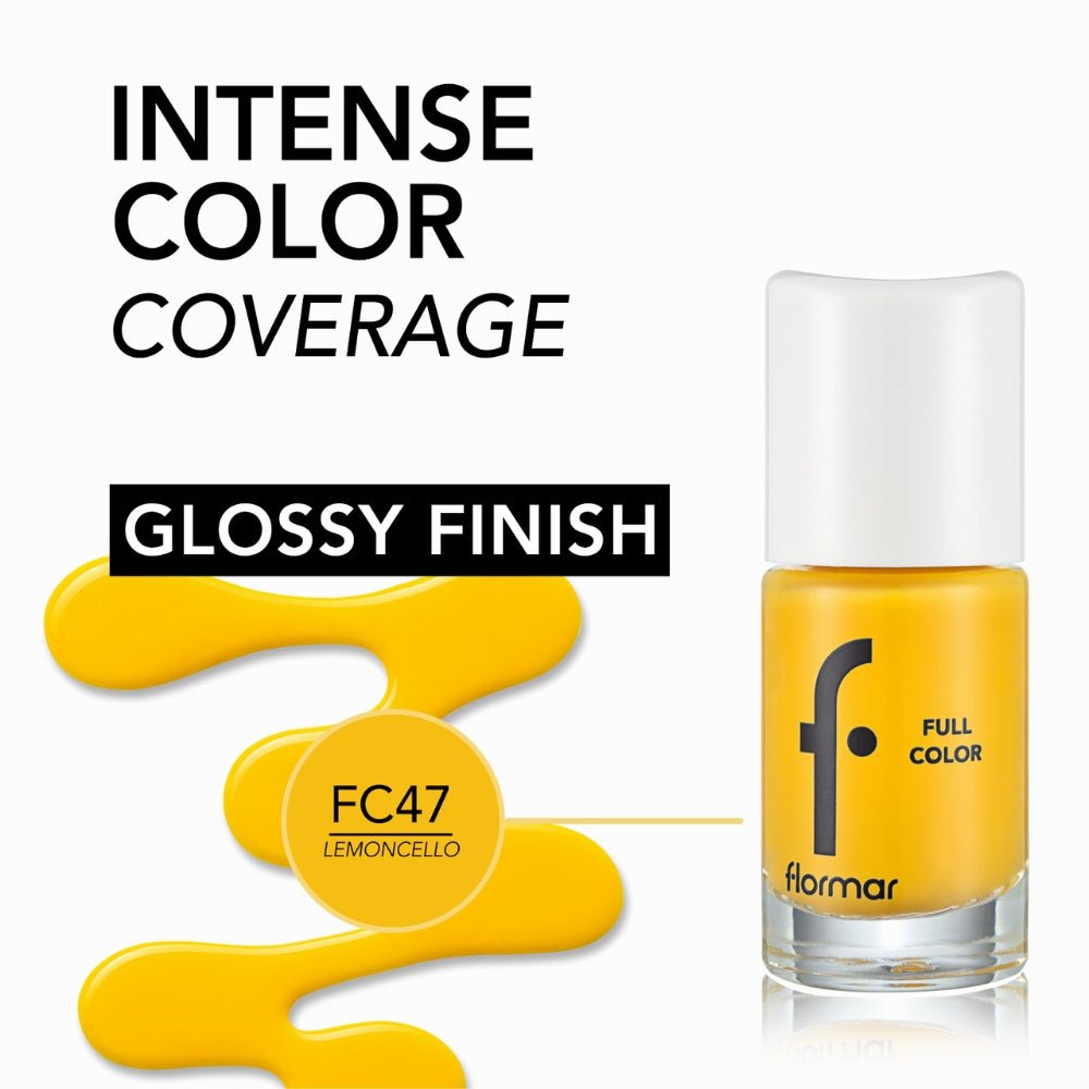 Flormar Full Color Nail Enamel - FC47 Lemoncello - Beauty Tribe