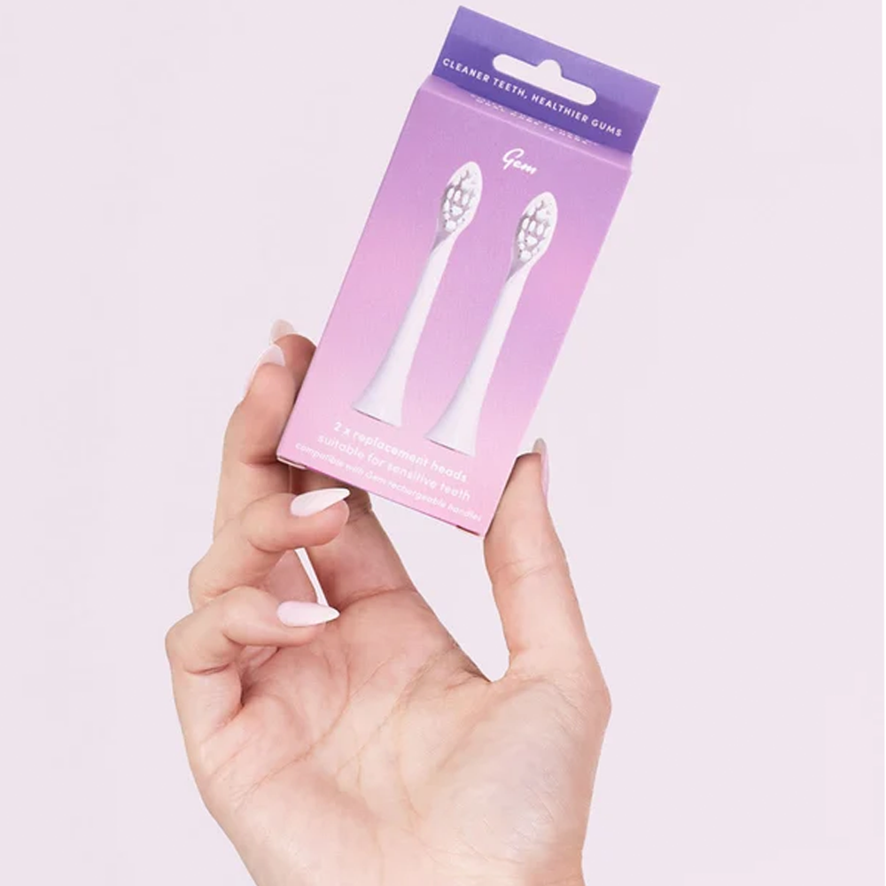 Gem Electric Toothbrush Replacement Heads Rose