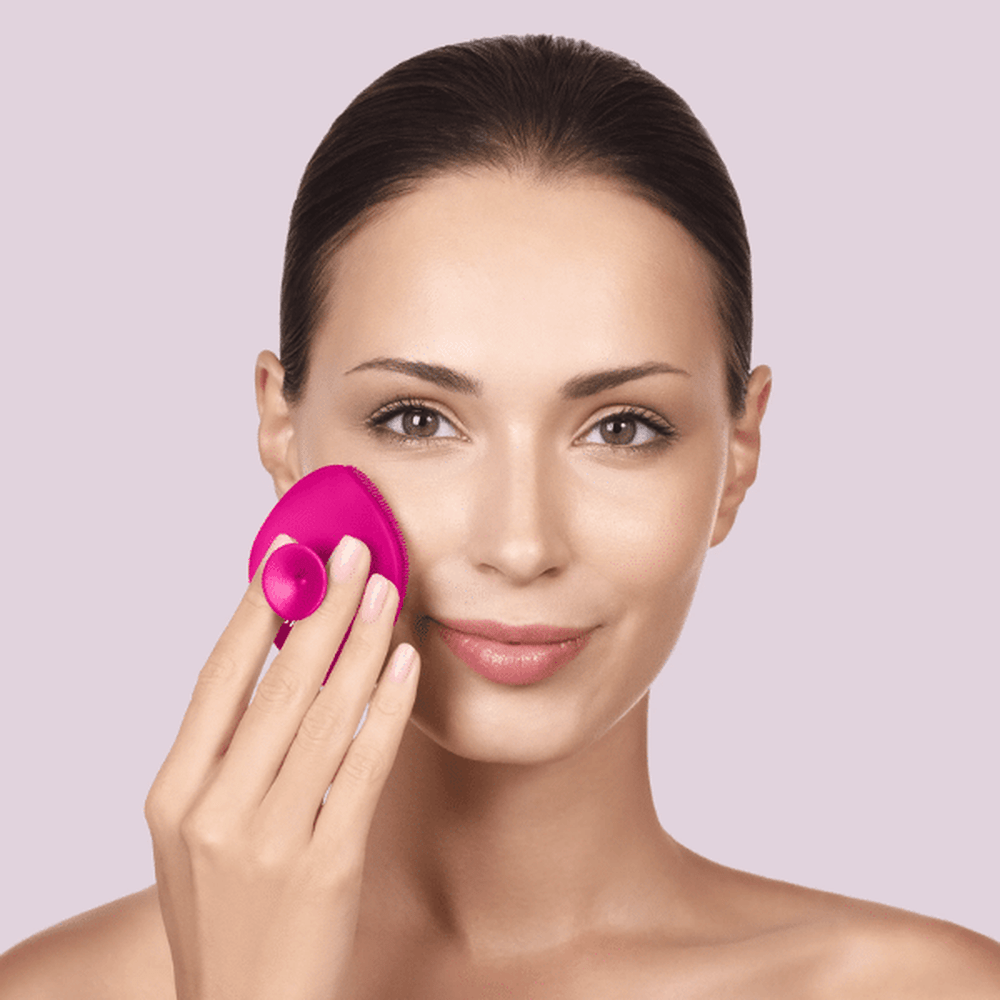 Geske Facial Brush 4 in 1 Magenta - Beauty Tribe