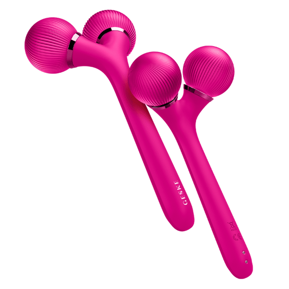 Geske Sonic Facial &amp; Body Roller 4 in 1 Magenta - Beauty Tribe