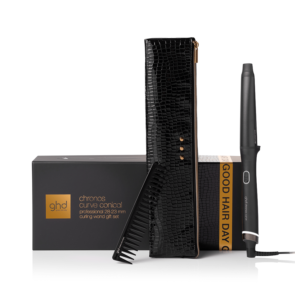 GHD Curve Chronos Conical Wand Gift Set - Black - Beauty Tribe