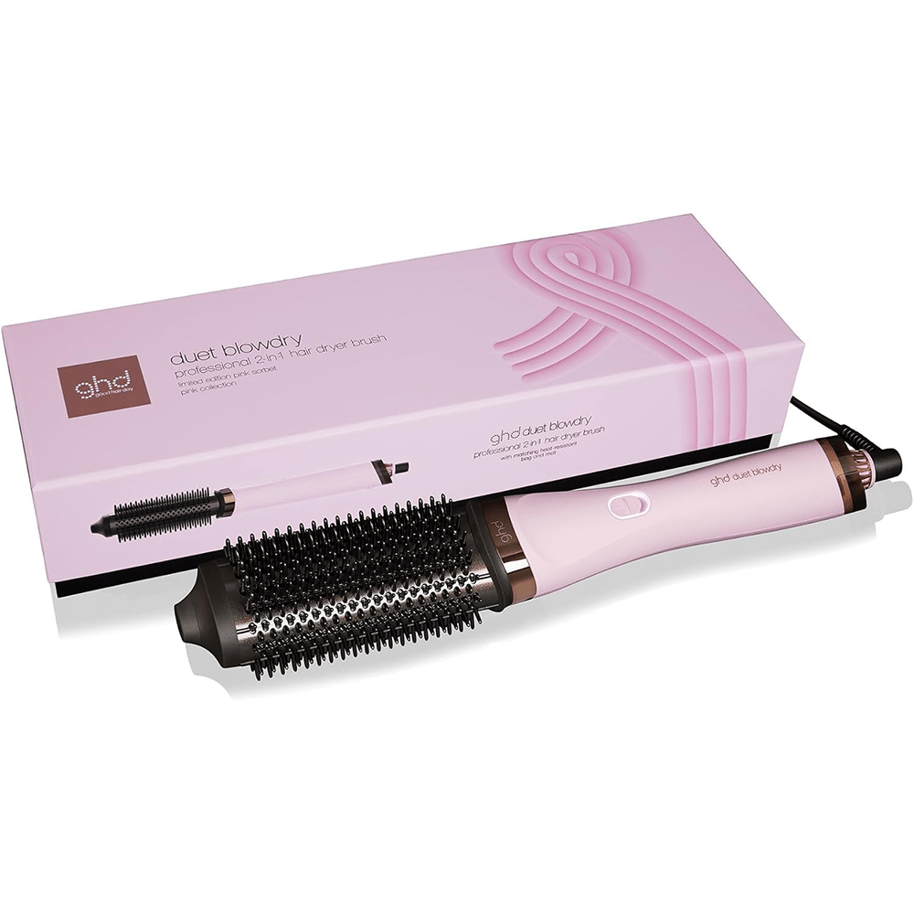 ghd Duet Blow - Dry Brush Pink Collection 2 - in - 1 Hot Air Styler &amp; Dryer - Beauty Tribe