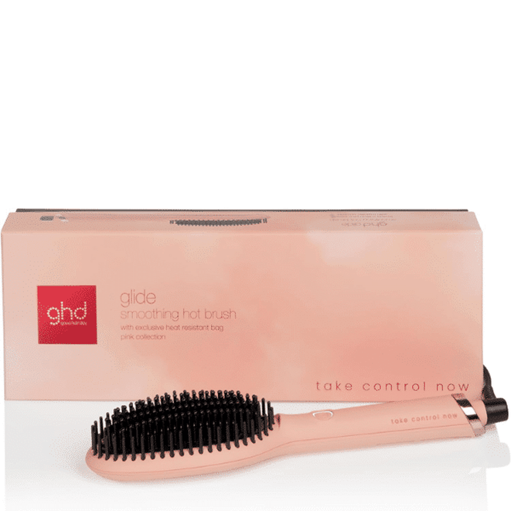 ghd Glide Hot Air Hair Brush - Pink Peach - Beauty Tribe