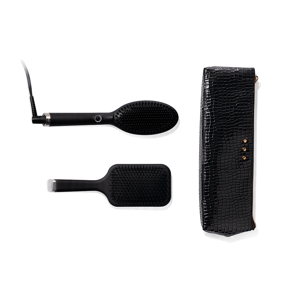 GHD Glide Hot Brush Festive Gift Set - Black - Beauty Tribe