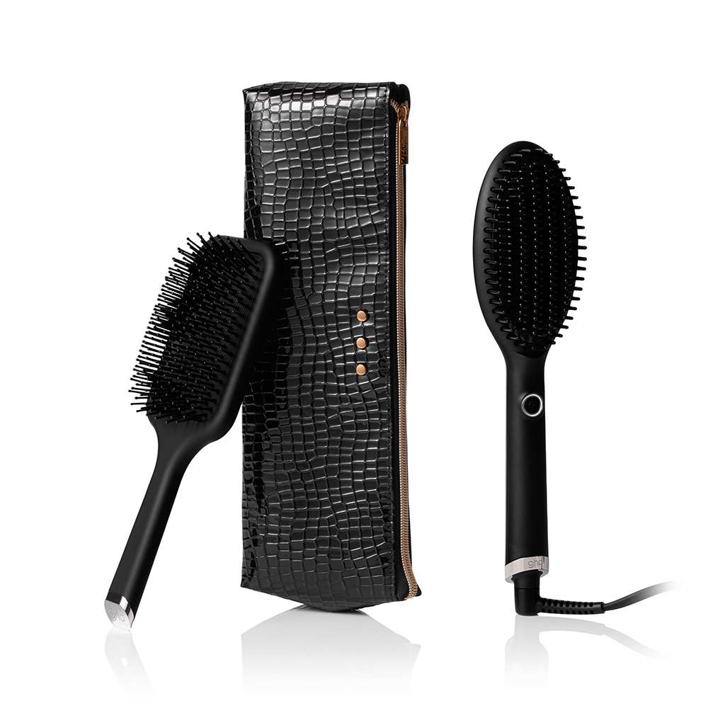GHD Glide Hot Brush Festive Gift Set - Black - Beauty Tribe