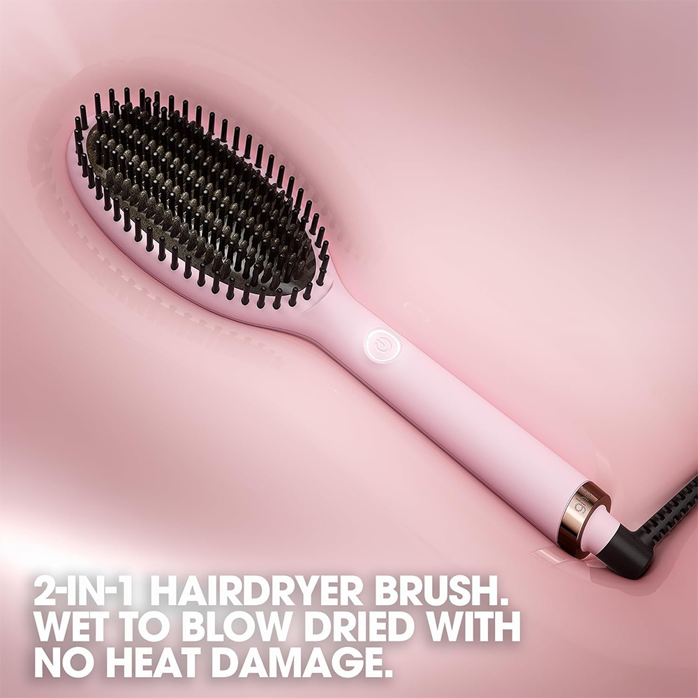 GHD Glide Hot Brush Pink Collection Professional Smoothing &amp; Detangling Hot Brush