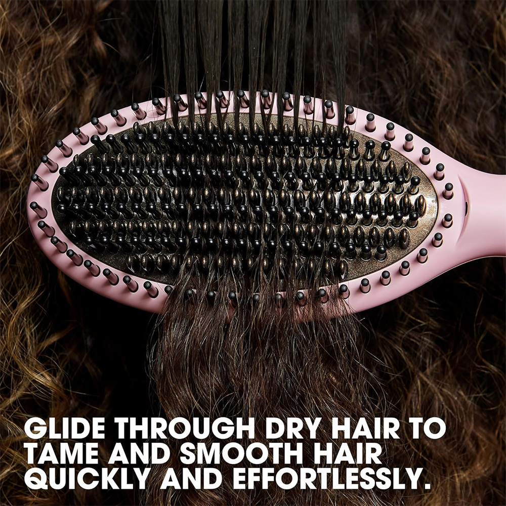 GHD Glide Hot Brush Pink Collection Professional Smoothing &amp; Detangling Hot Brush