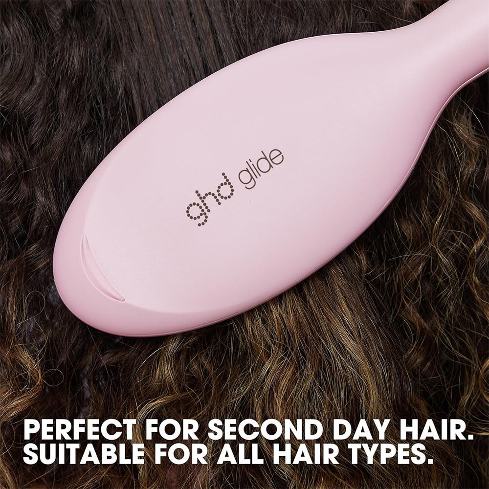 GHD Glide Hot Brush Pink Collection Professional Smoothing &amp; Detangling Hot Brush