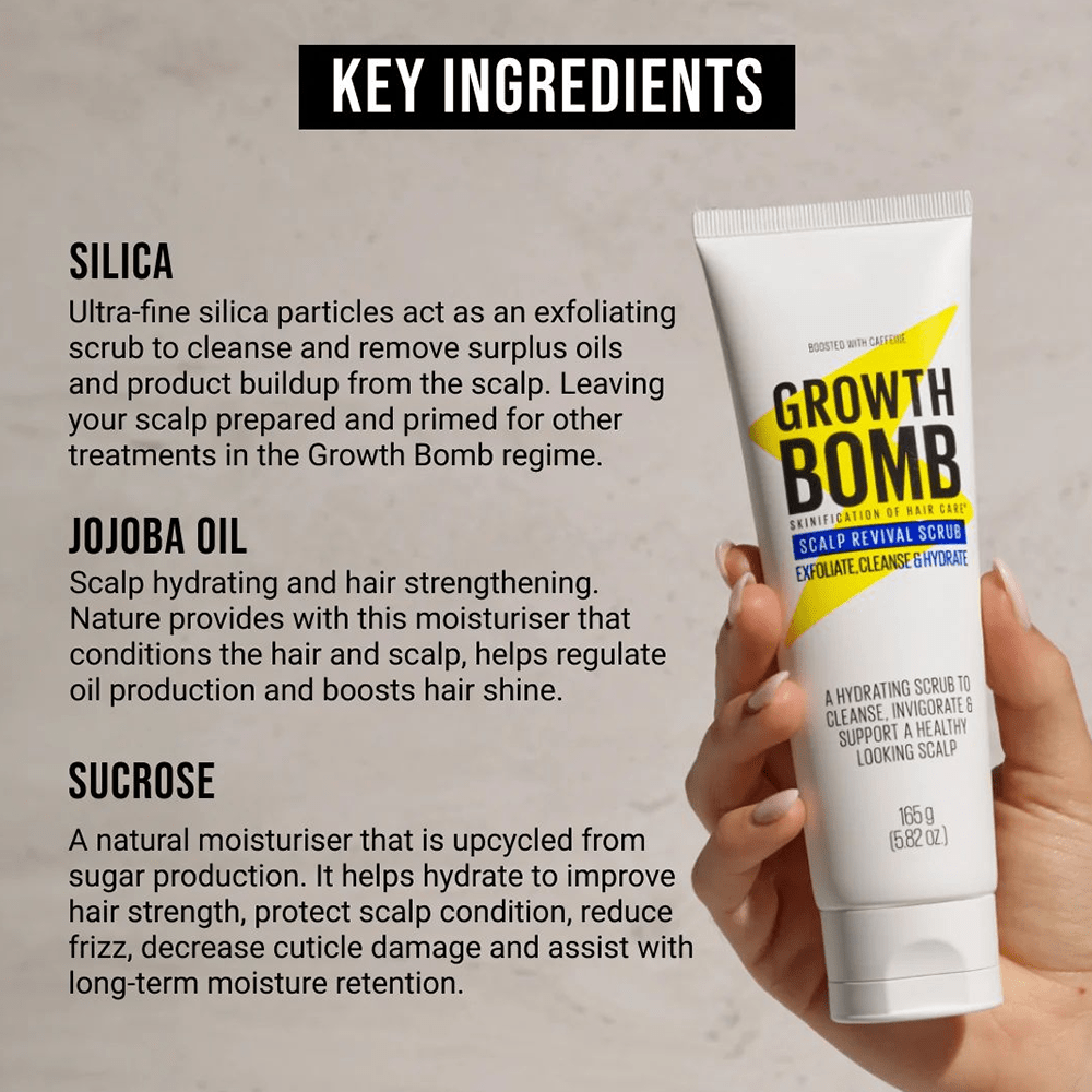 Growth Bomb Scalp Revival Scrub 165g - Beauty Tribe