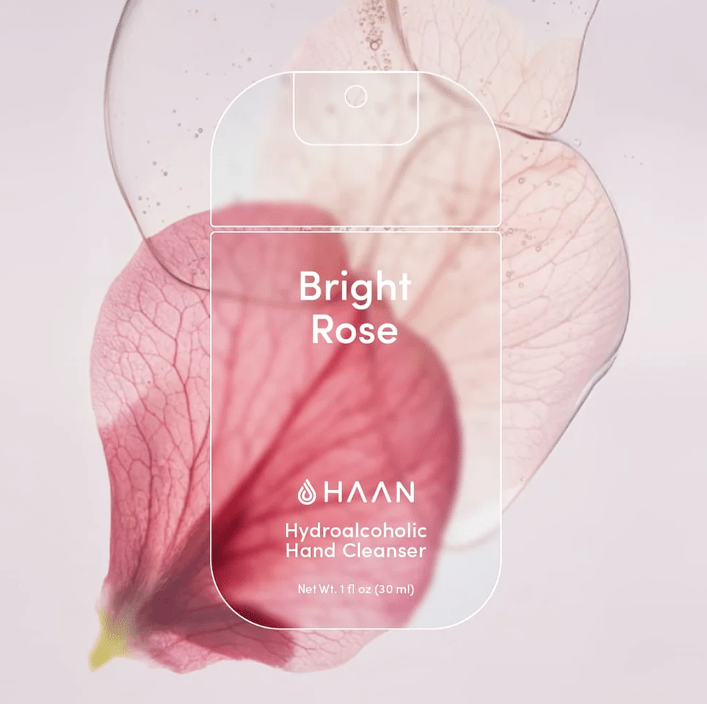 Haan Hand Cleanser Bright Rose 30ml - Beauty Tribe