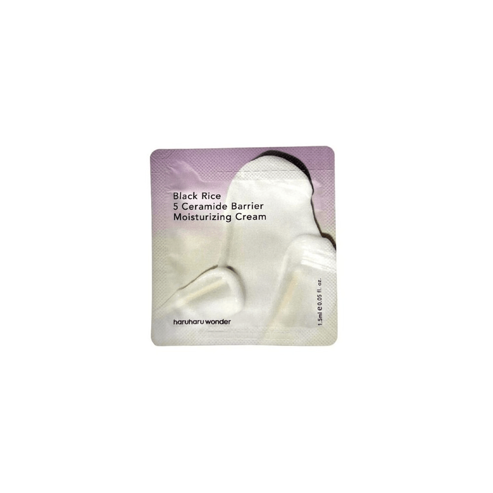 Haruharu Wonder Black Rice 5 Ceramide Barrier Moisturizing Cream Sachet 1.5ml - Beauty Tribe