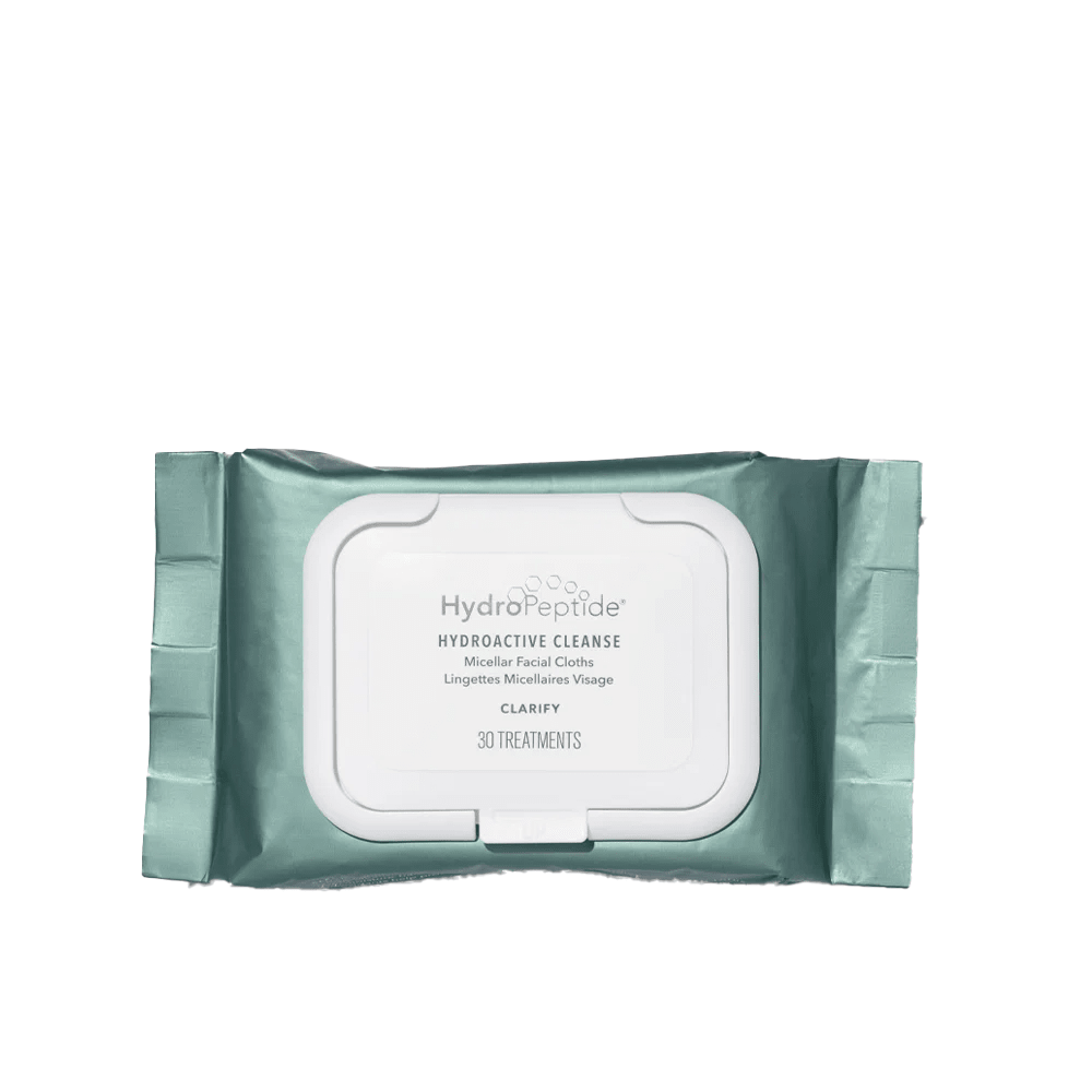 Hydropeptide Hydroactive Cleanse Micellar Face Cloths 30 wipes - Beauty Tribe