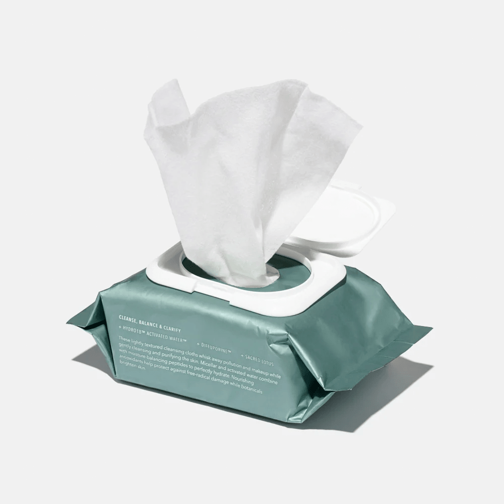 Hydropeptide Hydroactive Cleanse Micellar Face Cloths 30 wipes - Beauty Tribe