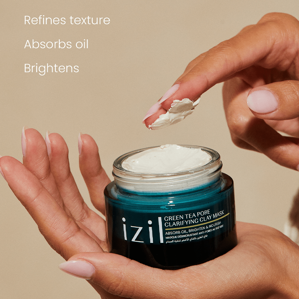 Izil Beauty Green Tea Pore Clarifying Clay Mask 60ml - Beauty Tribe