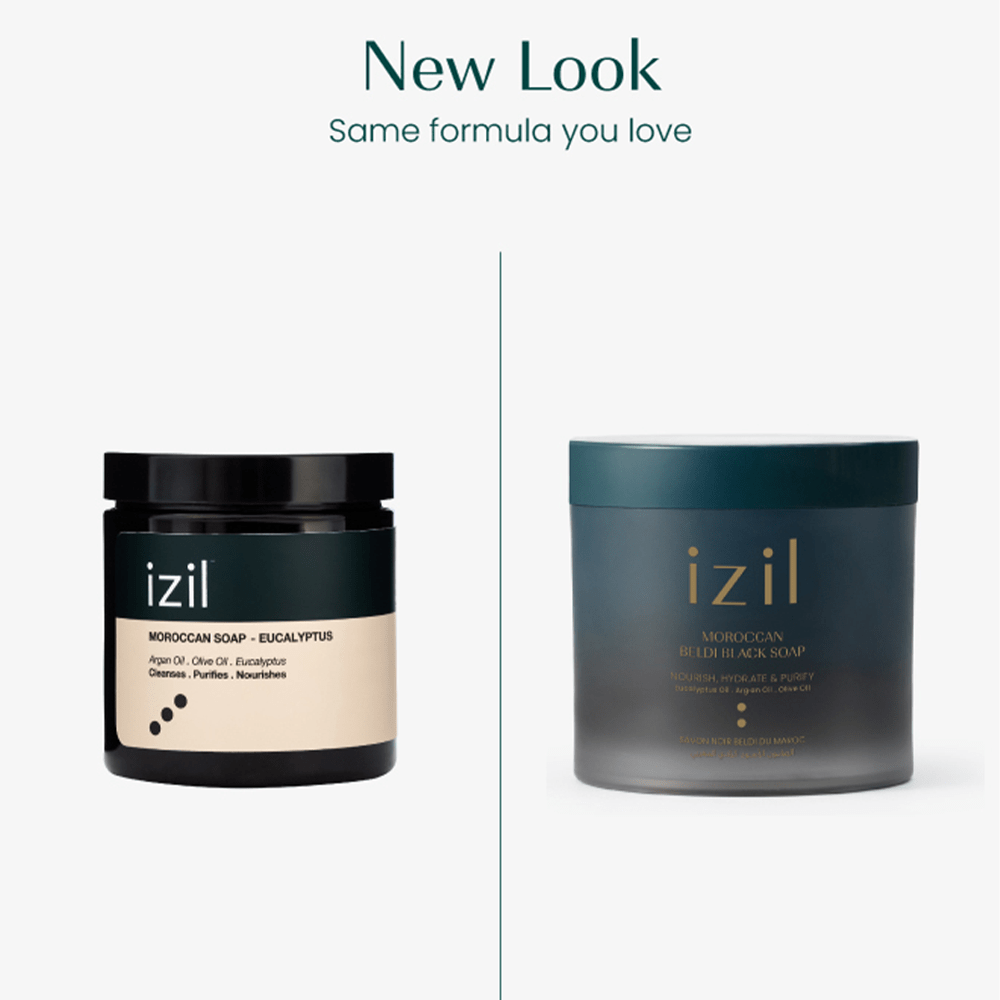 Izil Beauty Moroccan Beldi Black Soap 240g - Beauty Tribe