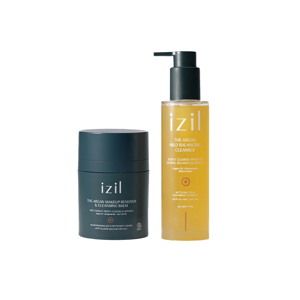 Izil Beauty The Argan Double Cleansing &amp; Nourishing Duo