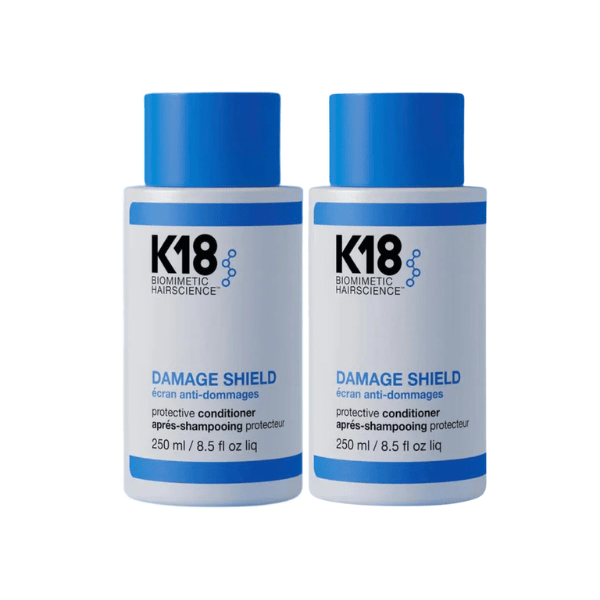 K18 Damage Shield Protective Conditioner 250ml 2 Pack Set - Beauty Tribe