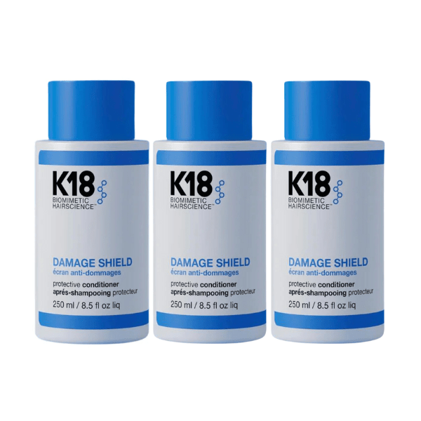 K18 Damage Shield Protective Conditioner 250ml 3 Pack Set - Beauty Tribe