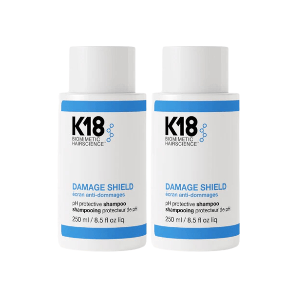 K18 Damage Shield Protective Shampoo 250ml 2 Pack Set - Beauty Tribe