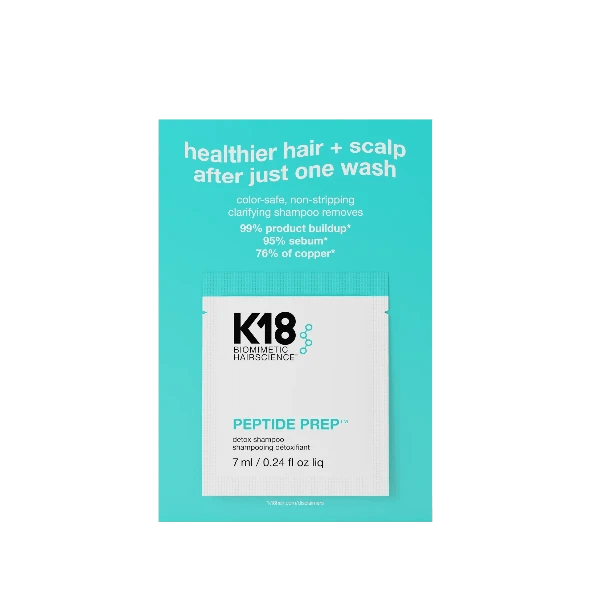 K18 Peptide Prep Detox shampoo 7ml - Beauty Tribe