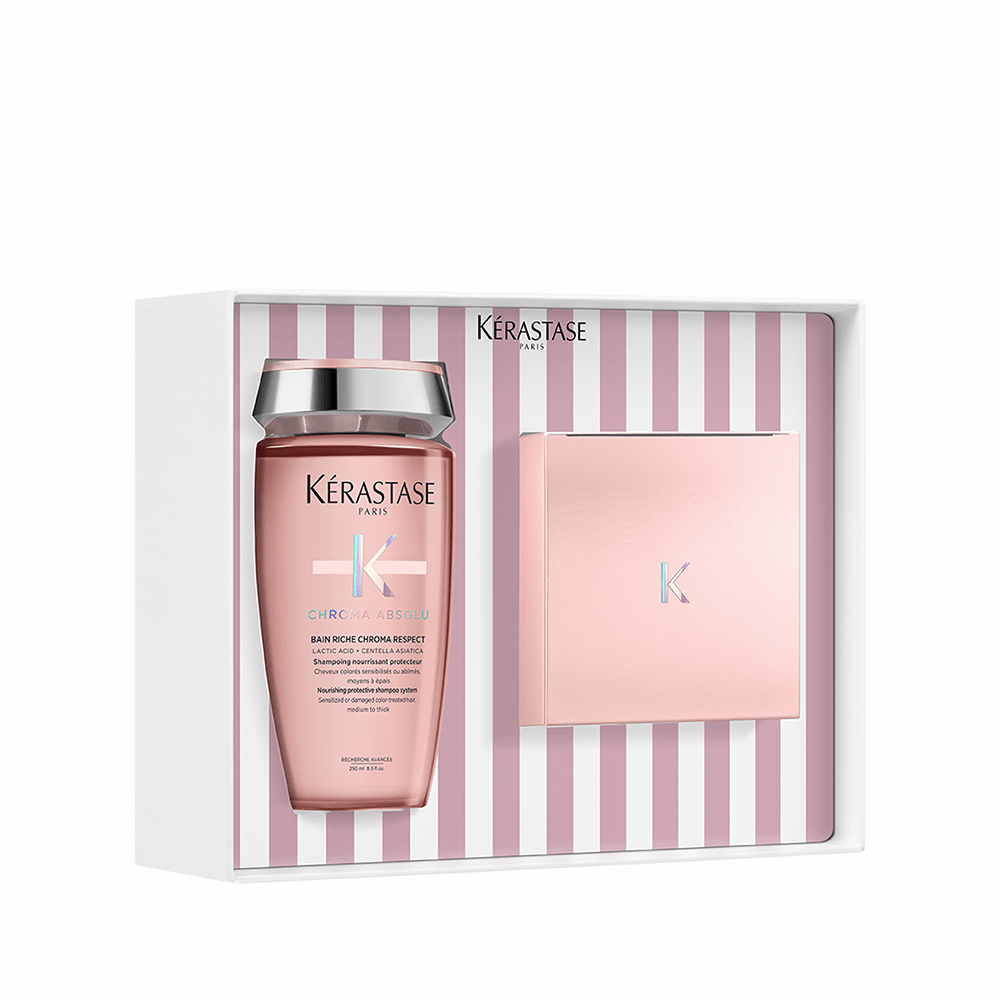 Kerastase Chroma Absolu Fortifying Duo to neutralize Brassy Highlighted Hair - Beauty Tribe