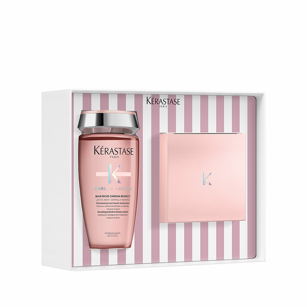 Kerastase Chroma Absolu  Fortifying Duo to neutralize Brassy Highlighted Hair