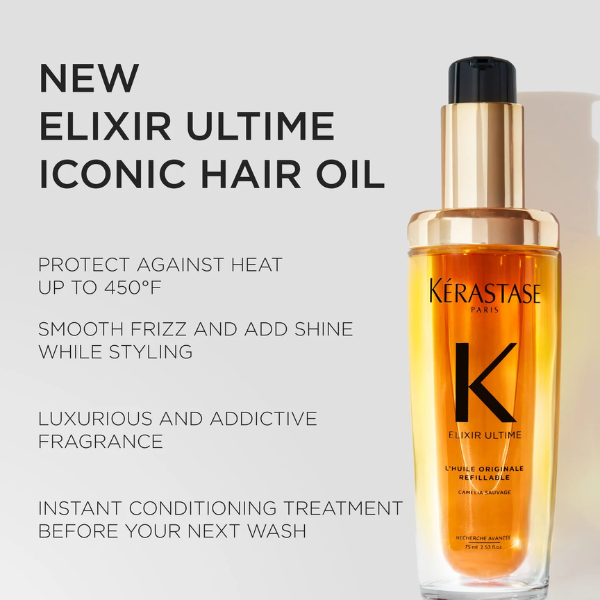 Kerastase Elixir Ultime Original Refillable Hair Oil 75ml