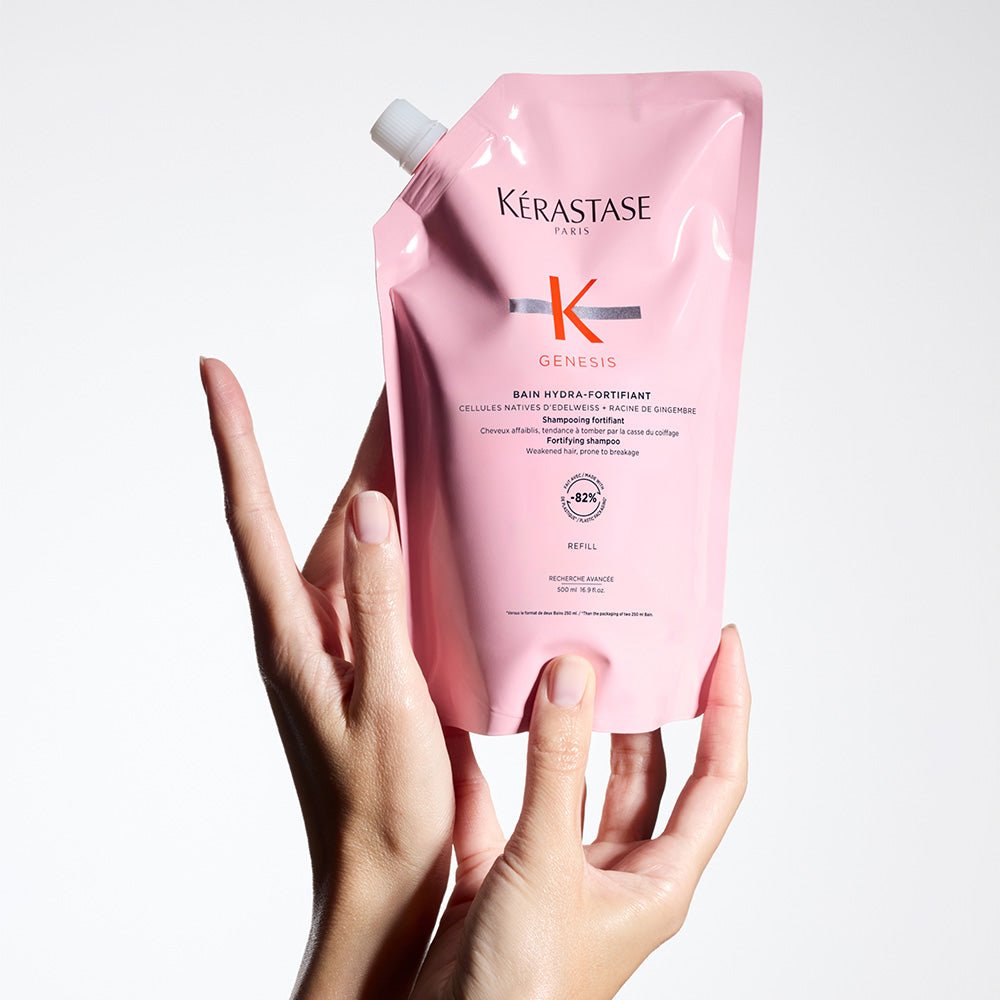 Kerastase Genesis Bain Riche Shampoo Refill Pouch for Anti - Hair Fall 500ml - Beauty Tribe