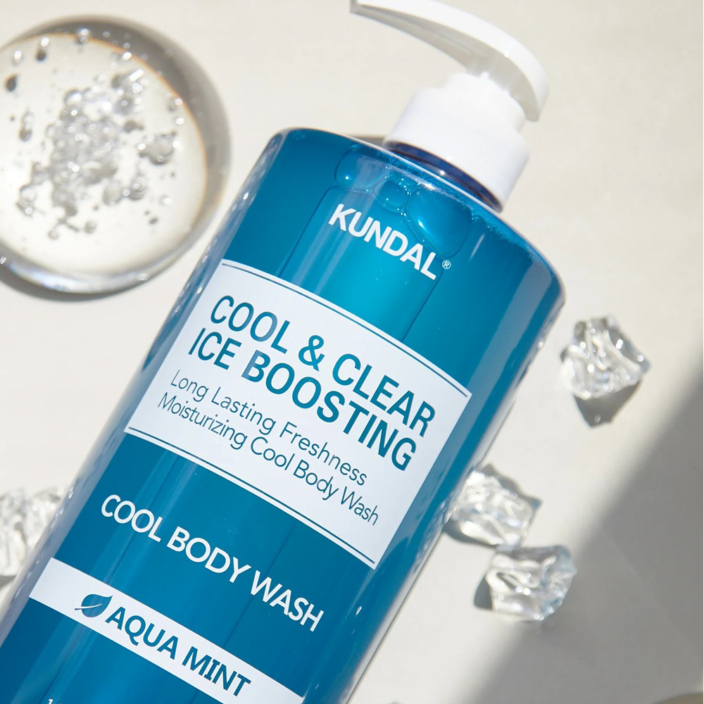 Kundal Cool &amp; Clear Ice Boosting Body Wash Aqua Mint 500 ml