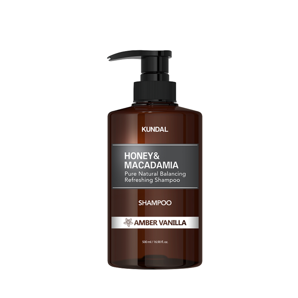 Kundal Honey &amp; Macadamia Pure Natural Balancing Refreshing Shampoo Amber Vanilla 500 ml