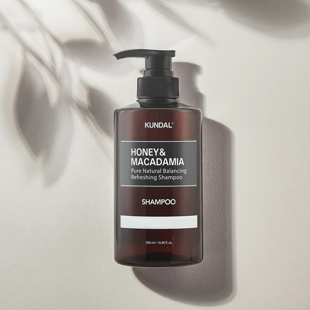 Kundal Honey &amp; Macadamia Pure Natural Balancing Refreshing Shampoo Amber Vanilla 500 ml