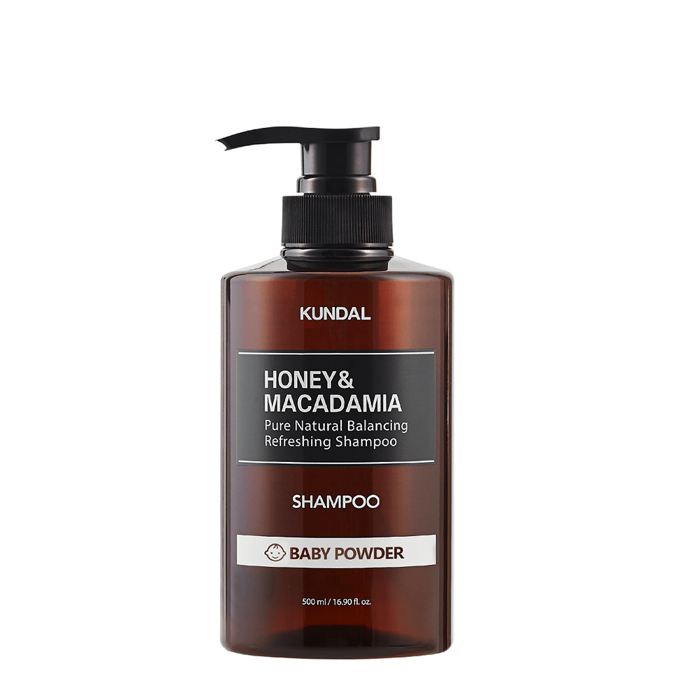 Kundal Honey &amp; Macadamia Pure Natural Balancing Refreshing Shampoo Baby Powder 500 ml - Beauty Tribe