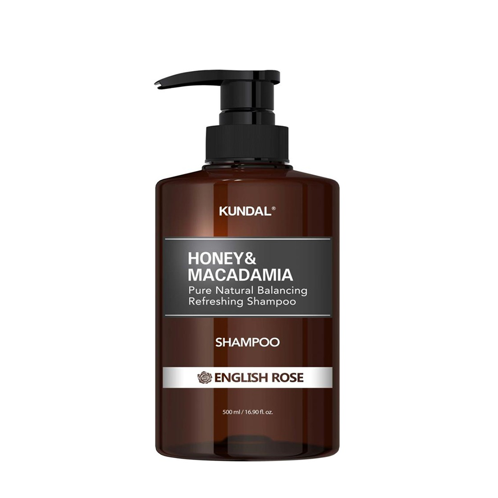 Kundal Honey & Macadamia Pure Natural Balancing Refreshing Shampoo English Rose 500 ml