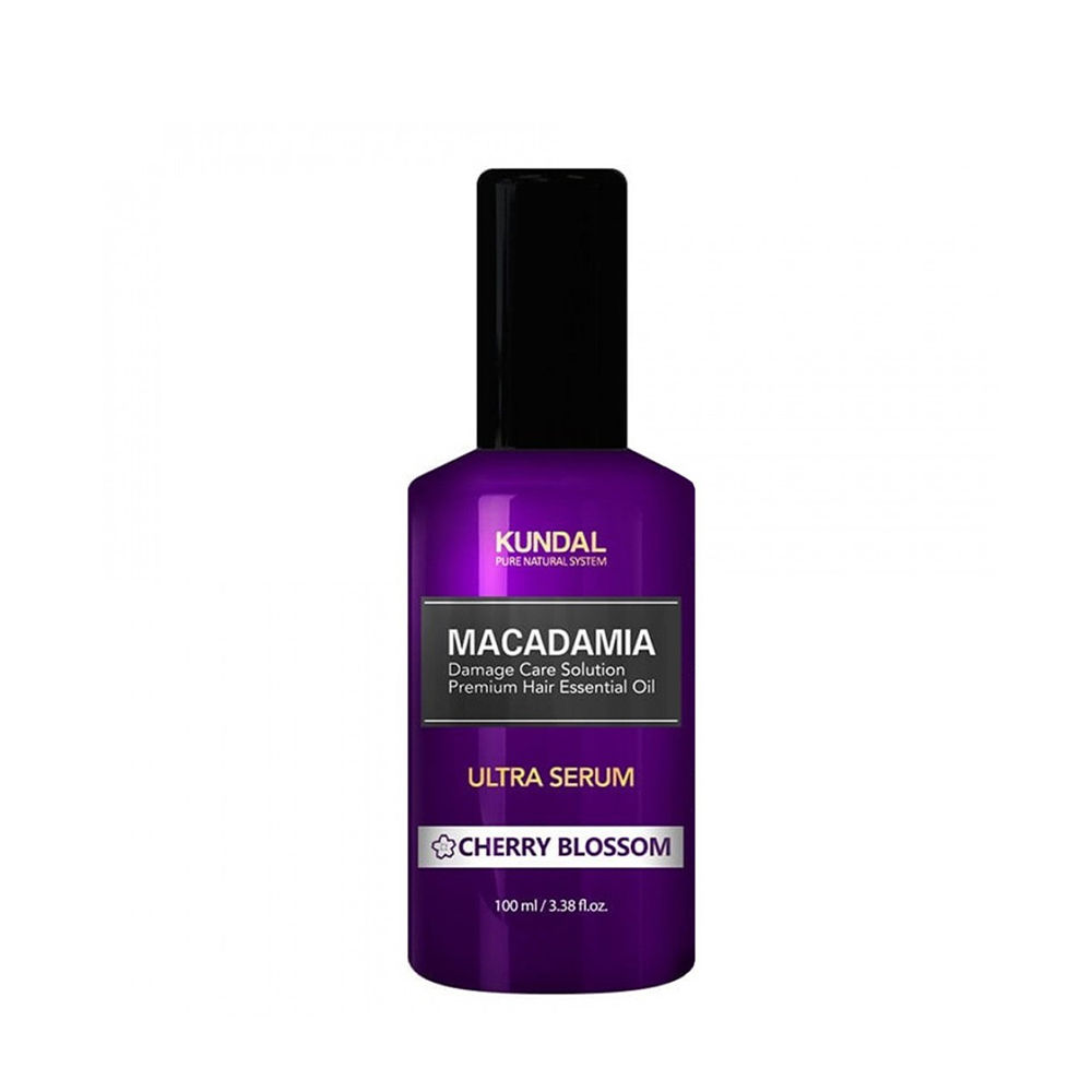 Kundal Macadamia Damage Care Solution Premium Hair Essential Oil Ultra Serum Cherry Blossom 100 ml