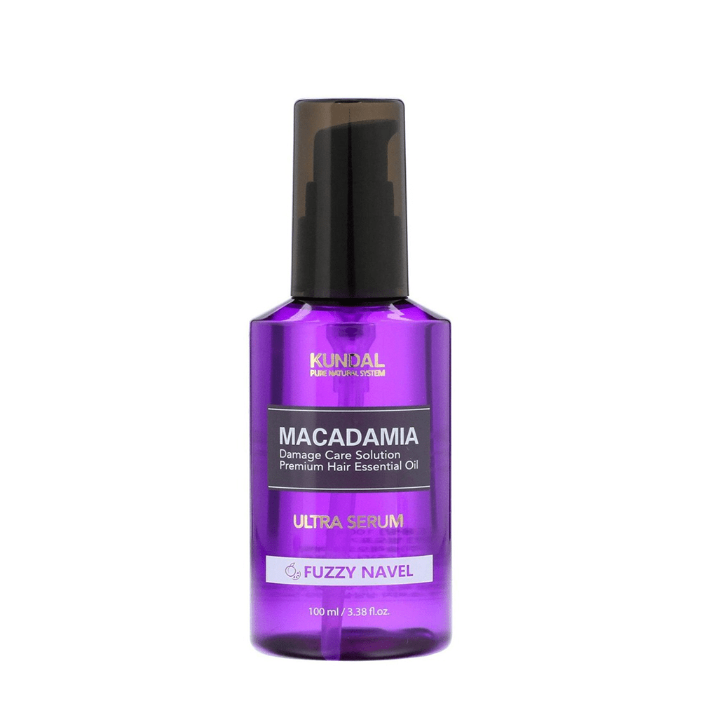 Kundal Macadamia Damage Care Solution Premium Hair Essential Oil Ultra Serum Fuzzy Navel 100 ml - Beauty Tribe