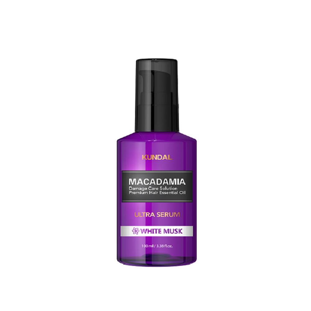 Kundal Macadamia Damage Care Solution Premium Hair Essential Oil Ultra Serum White Musk 100 ml