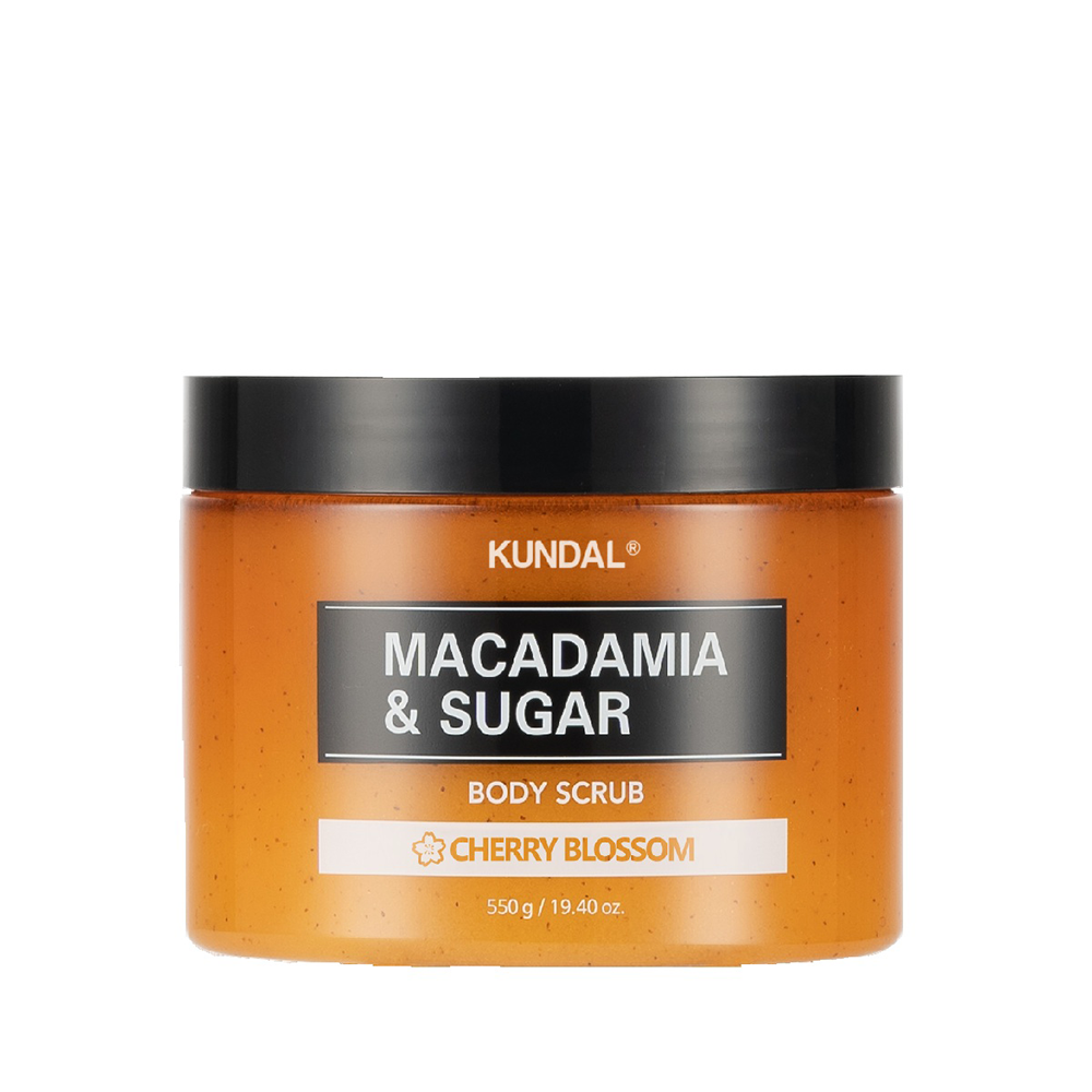 Kundal Macadamia &amp; Sugar Body Scrub Cherry Blossom 550g