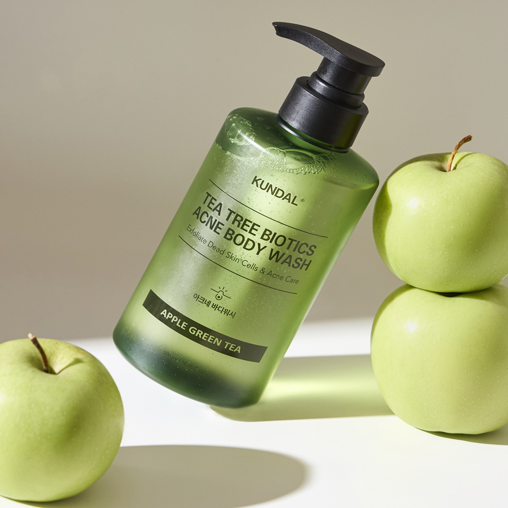 Kundal Tea Tree Biotics Acne Body Wash Apple Green Tea 500 ml
