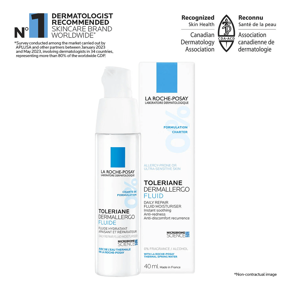 La Roche Posay Toleriane Dermallergo Fluid Moisturizer 40ml - Beauty Tribe