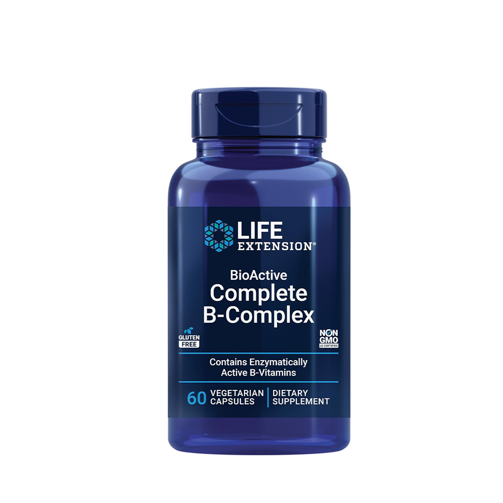 Life Extension Bioactive Complete B-Complex for Energy – 60 Veg Caps