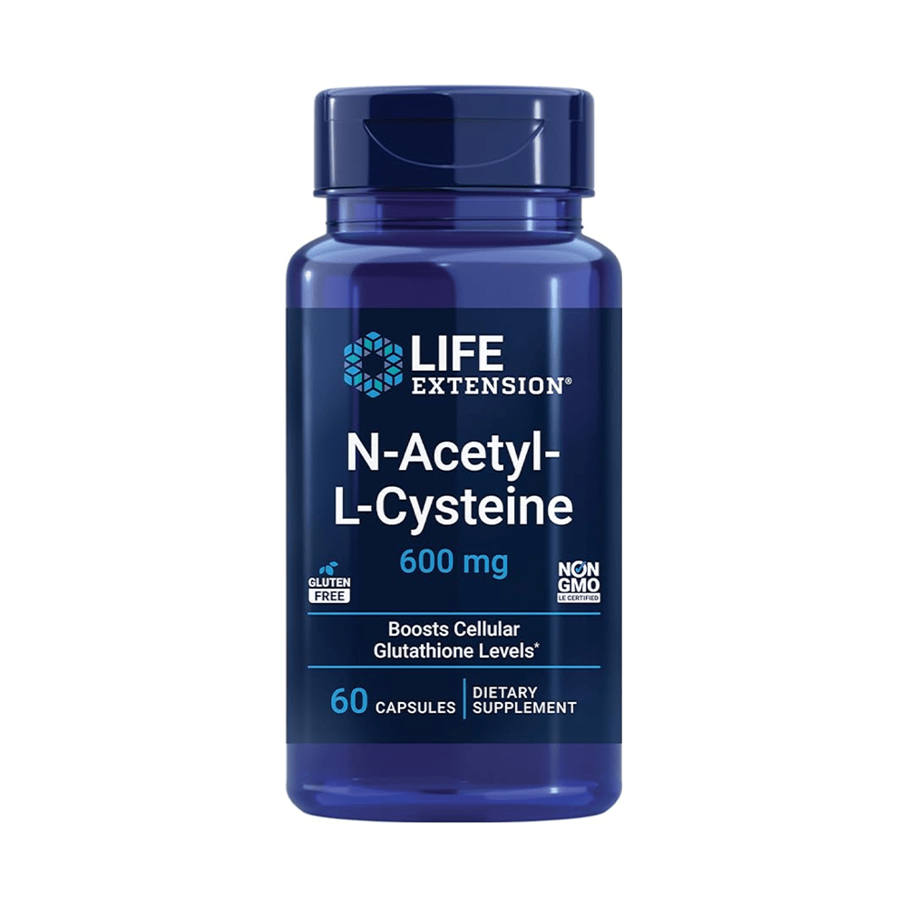 Life Extension N-Acetyl-L-Cysteine 600 mg – 60 Veg Caps - Beauty Tribe
