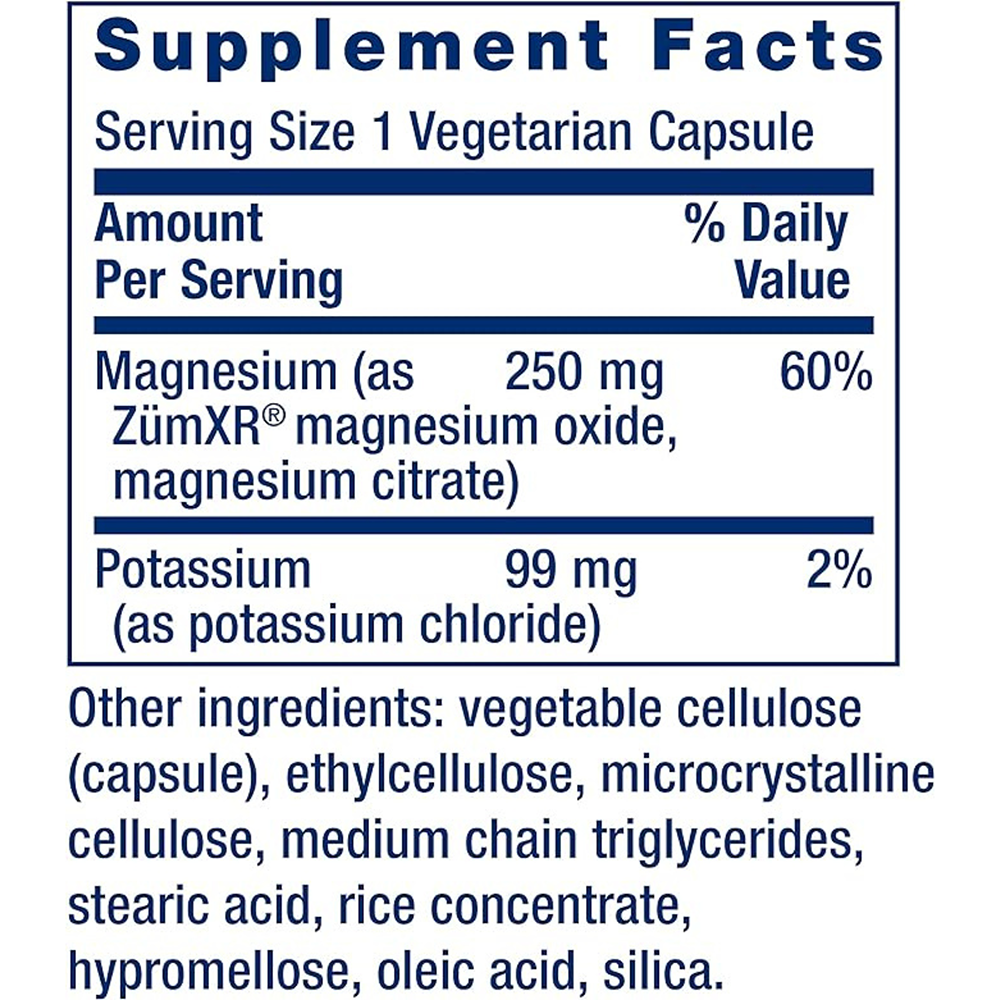Life Extension Potassium with Extended-Release Magnesium – 60 Veg Caps