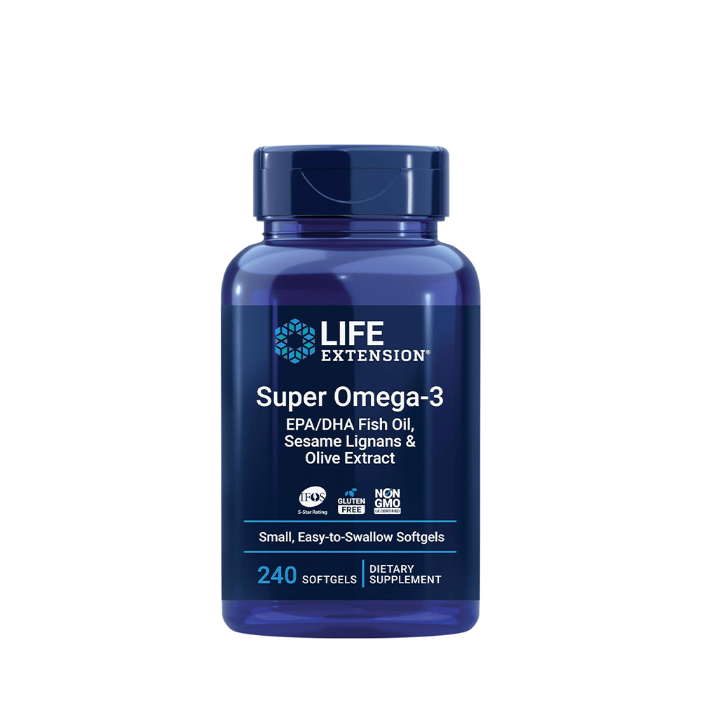 Life Extension Super Omega-3 EPA/DHA Fish Oil – 240 Softgels - Beauty Tribe