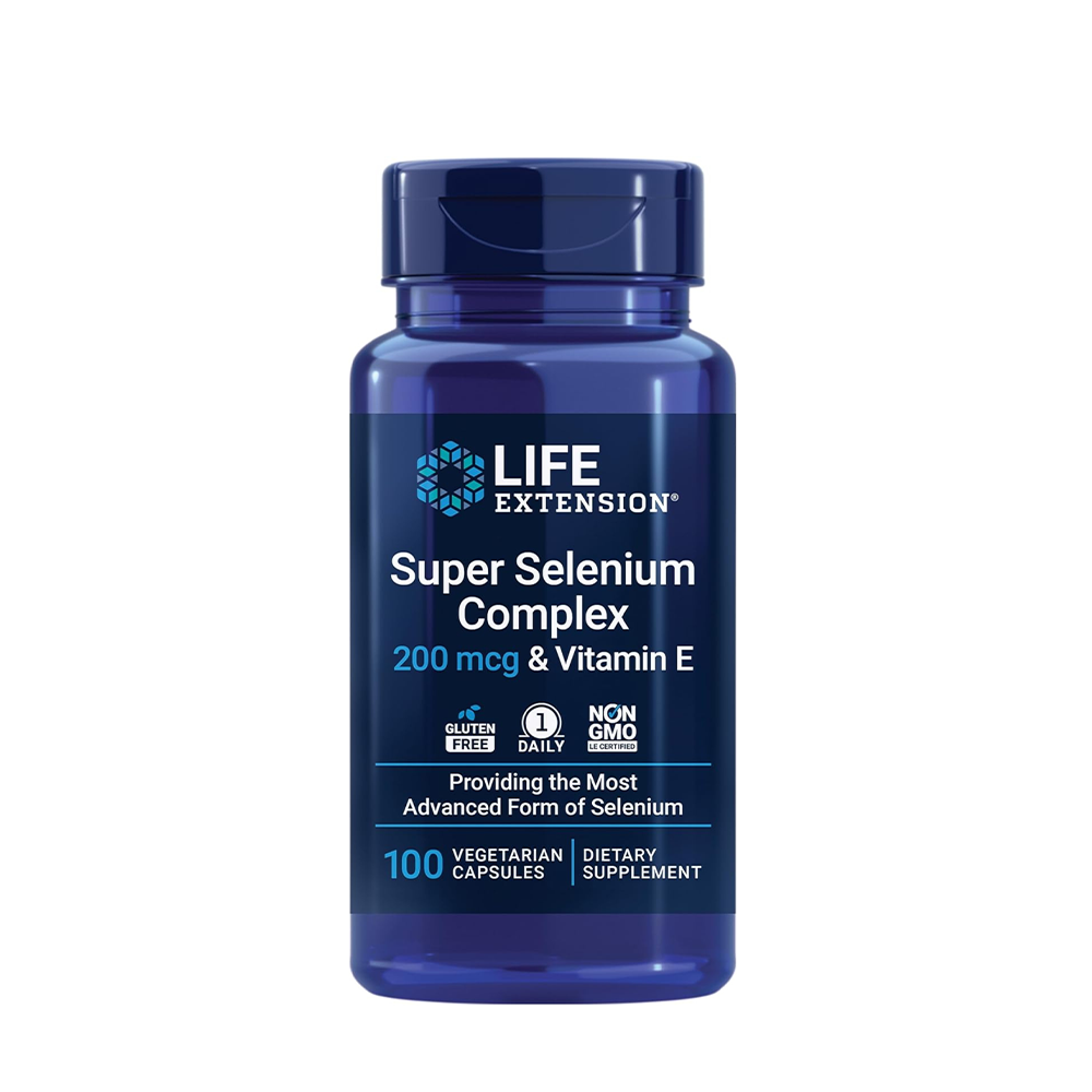 Life Extension Super Selenium Complex with Vitamin E – 100 Veg Caps